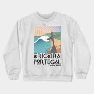 Ericeira Portugal Retro Travel Crewneck Sweatshirt